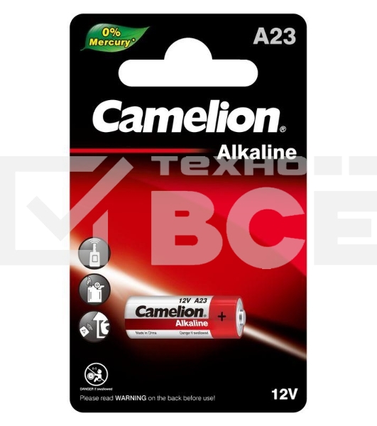 Батарейка Camelion LR23A BL-1 Mercury Free 12В