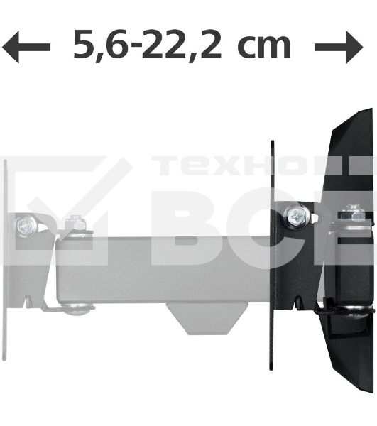 Кронштейн для телевизора Hama H-118113 черный 10
