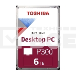 Жесткий диск Toshiba SATA-III 6Tb HDWD260UZSVA P300 (5400rpm) 128Mb 3.5