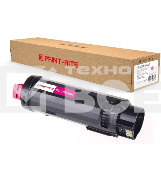 Картридж лазерный Print-Rite TFXA8TMPRJ PR-106R03694 106R03694 пурпурный (4300стр.) для Xerox Phaser 6510/WC6515