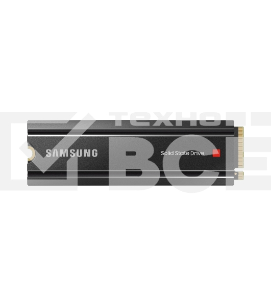 Накопитель SSD Samsung 980 PRO MZ-V8P2T0CW, 2Tb, PCIe 4.0 x4, M.2 2280, NVMe, R/W 7000/5100, с радиатором