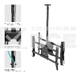 Потолочный кронштейн ONKRON N3L для 2 телевизоров 40”- 80