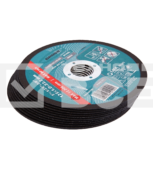 Круг отрезной по металлу Gross SWA60TBF 125х1.0х22.2мм 74368