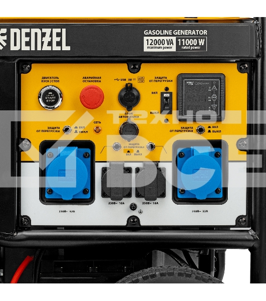 Электрогенератор бензиновый Denzel PS-120EA, 12 кВт, 110 дБ, 276 кг