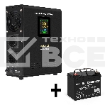 Комплект Источник бесперебойного питания EX295995RUS + батарея 33Aч EX282974RUS 1шт (инвертор, синус, для котла, настенный) ExeGate FineSine SX-500.LCD.AVR.2SH <500VA/300W, чистая синусоида, цветной LCD-дисплей, AVR, 2*Schuko, линейно-интерактивный, крепл, фото2