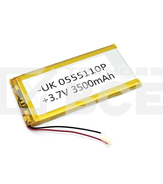 Аккумулятор Li-Pol (батарея) 5*55*110мм 2pin 3.7V/3500mAh