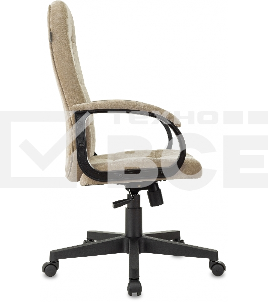 Кресло руководителя Бюрократ CH 002 Fabric Light-21 песочный, крестов. пластик