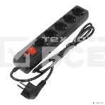 Сетевой фильтр Filum FL-SP3-5-3M-BL, 3 м., черный, 2200 Вт., 5 розеток, коробка 00-01057160, фото4