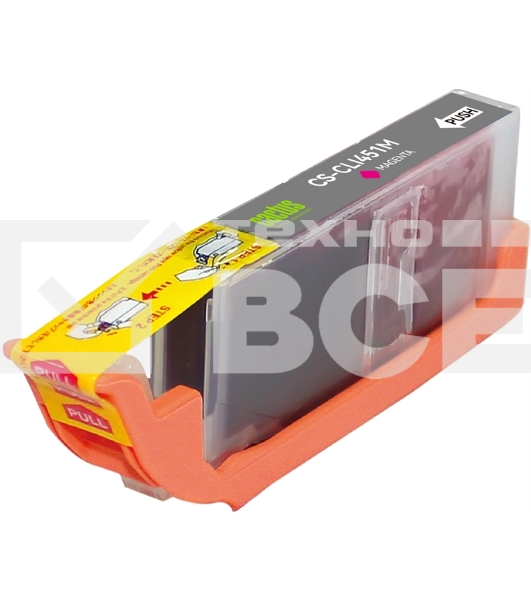 Картридж струйный Cactus CS-CLI451M пурпурный (10.2 мл) для Canon MG 6340/5440/IP7240
