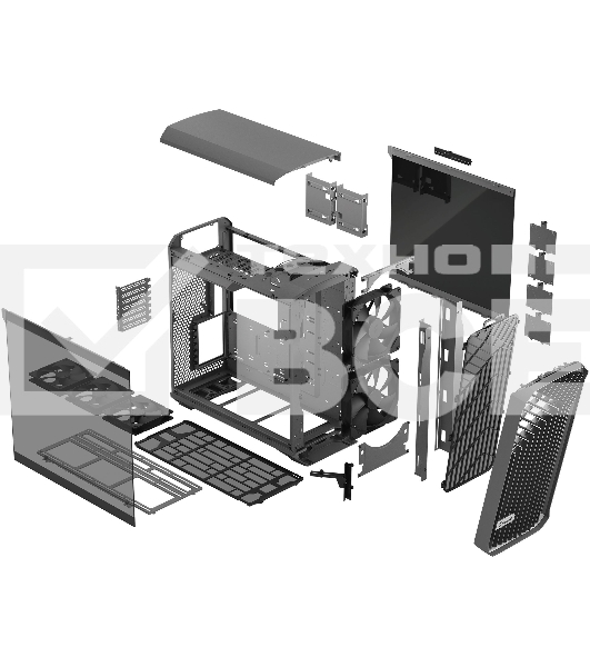 Компьютерный корпус Fractal Design Torrent Gray TG Light Tint / E-ATX, TG, 2x3.5, 4x2.5, 7xPCI, 1xUSB-C, 2xUSB3.0 / 2x180mm, 3x140mm fans inc. / FD-C-TOR1A-02