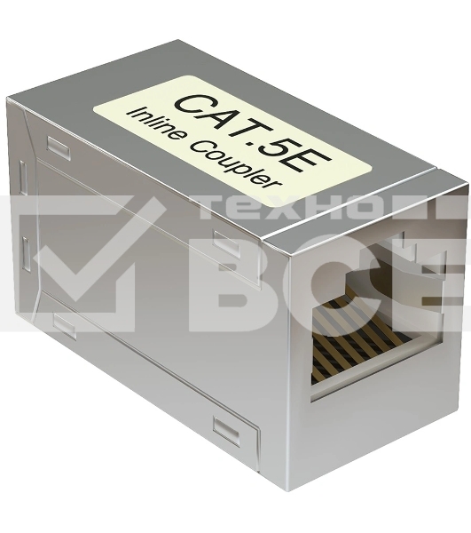 Адаптер Sysmatrix CC RJ45.5ES.WH проходн.RJ45 кат.5E бел.