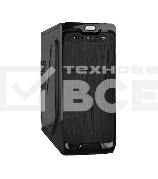Компьютерный корпус Miditower ExeGate UN-604-UNS500 (ATX, БП UNS500 с вент. 12см, 2хUSB+2хUSB 3.0, аудио, черный)