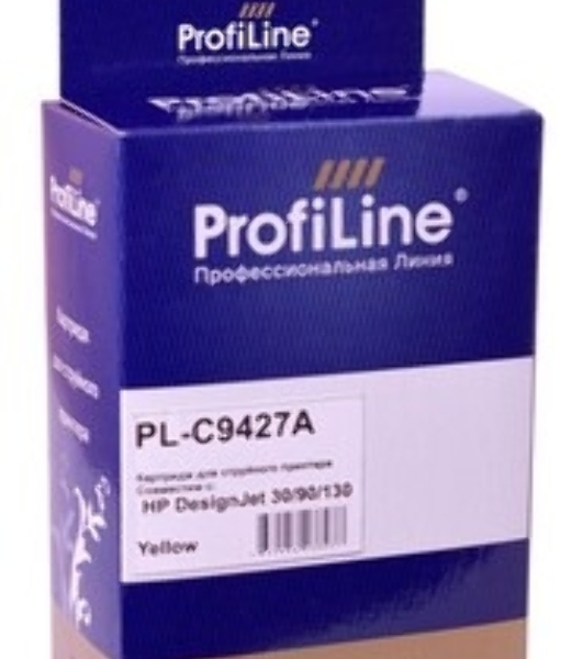 Картридж струйный ProfiLine PL-C9427A (№85) для принтеров HP DesignJet 30/90/130 с чернилами Yellow