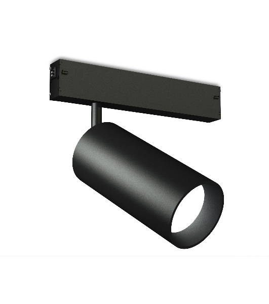 Светильник светодиодный трековый для шинопровода Magnetic Ambrella light GL1640 BK черный IP20 24W 4200K 220V 36° D65*140 (Без ПДУ)