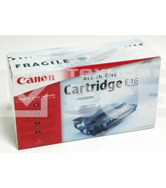 Картридж лазерный Canon Е-16 (1492A003) черный для FC-200/210/220/226/230/310/330/336/530 2000 стр.