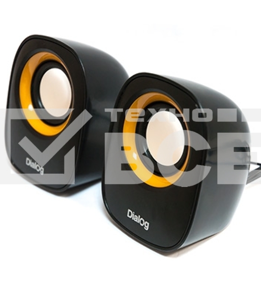 Колонки Dialog Colibri AC-06UP BLACK {акустические колонки 2.0, 6W RMS, питание от USB}