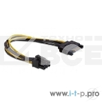 Разветвитель питания Cablexpert CC-PSU-SATA, SATA->PCI-Express 6pin, для подключения в/к PCI-Е (6pin) к б/п ATX, фото2