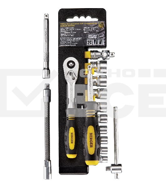 Набор инструментов BERGER BG2034 1/4'' 15предметов
