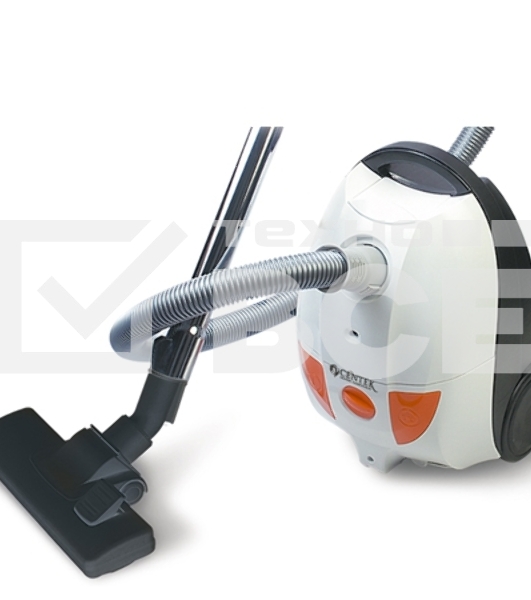 Пылесос Centek CT-2503 белый/оранжевый, 400/2000 Вт, уборка сухая, пылесборник мешок 2.5 л