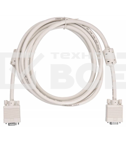 Кабель Buro CAB016S-10 VGA (m) VGA (m) 3м феррит.кольца серый