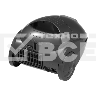 Пылесос BQ VC1401B черный/серый, 350/1400 Вт, уборка сухая, пылесборник мешок 1.5 л