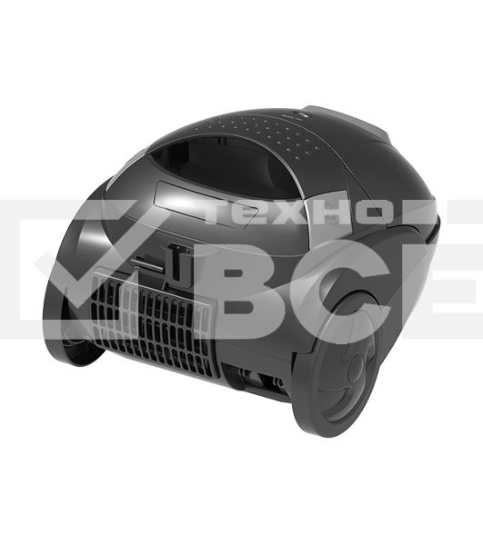 Пылесос BQ VC1401B черный/серый, 350/1400 Вт, уборка сухая, пылесборник мешок 1.5 л