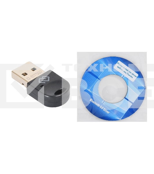 Адаптер USB Digma D-BT502 Bluetooth 5.0+EDR class 1.5 20м черный