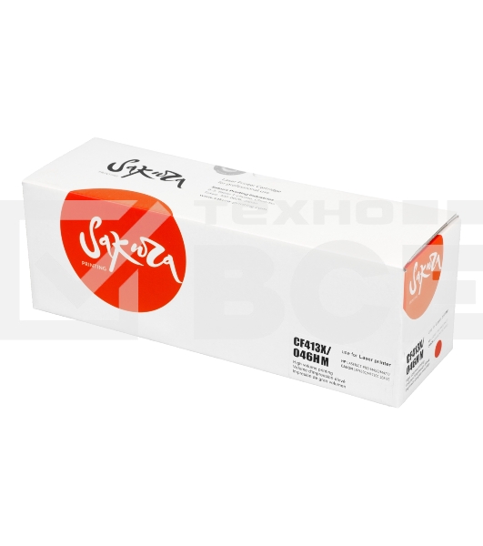 Картридж Sakura CF413X/046HM для HP и Canon, пурпурный, 5000 к.