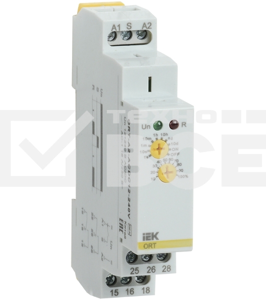 Реле задержки включения ORT 2 конт. 12-240В AC/DC IEK ORT-A2-ACDC12-240V