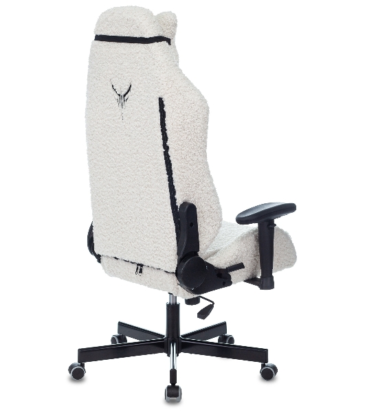 Кресло игровое Knight T1 молочный экомех с подголов. крестовина металл