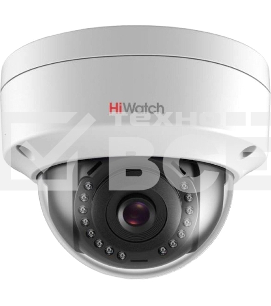 Видеокамера IP Hikvision HiWatch DS-I252 4-4мм цветная корп.:белый