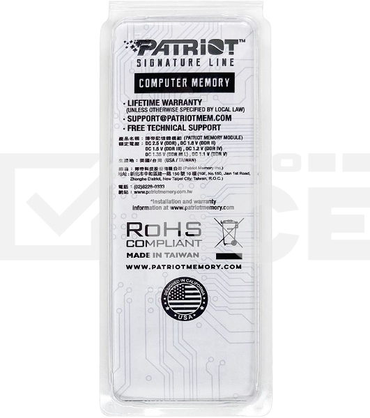 Оперативная память Patriot, DDR5, 16GB (1x16 GB), 4800 MHz, CL40, SO-DIMM