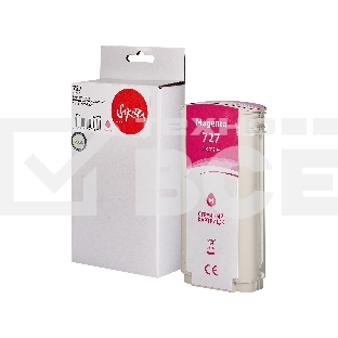 Картридж струйный Sakura B3P20A (№727 Magenta) для HP, пурпурный, 130 мл.