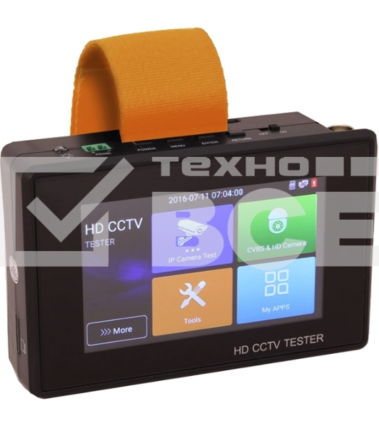 Универсальный наручный монитор-тестер Tezter TIP-H-4(Hand) AHD/CVI/TVI/CVBS и IP-видеосистем
