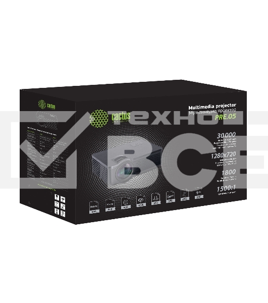 Проектор 1900 LUMENS CS-PRE.05B.WXGA CACTUS