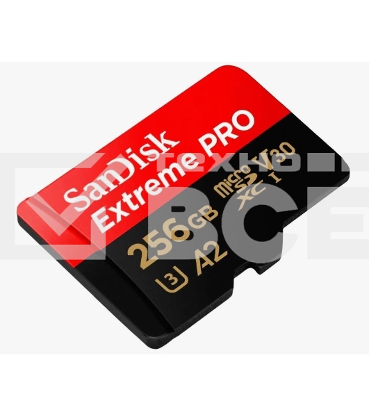 Карта памяти Sandisk Extreme Pro microSDXC 256GB + SD Adapter + Rescue Pro Deluxe 200MB/s