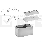 Коптильня GRINDA 'BARBECUE', нержавеющая сталь, двухъярусная, без ножек, с поддоном, 500*270*270*1,0мм 427790, фото2