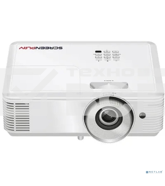 Проектор ScreenPlay INFOCUS [SP222] DLP, 4000 lm, SVGA, 30 000:1, 1.942.16:1, 2xHDMI 1.4, VGA in/out, S-Video, 3.5mm in/out, USB-A, RS-232, лампа 15 000ч.(ECO mode), 10W, 27дБ, 2,9 кг, БЕЛЫЙ