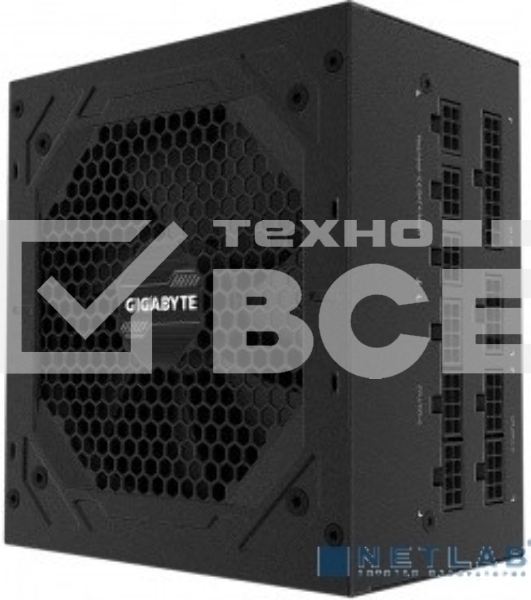 Блок питания Gigabyte GP-P850GM RTL, 850Вт, 80 PLUS Gold, 120мм, модульный, черный