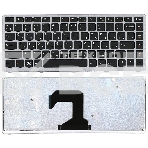 Клавиатура для ноутбука Lenovo IdeaPad U410 черная с серебристой рамкой, фото2