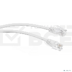 Шнур комм. Cabeus, кат. , неэкр., U/UTP, RJ12(6p4C), PVC, AWG28, 0.5м, белый, фото 1