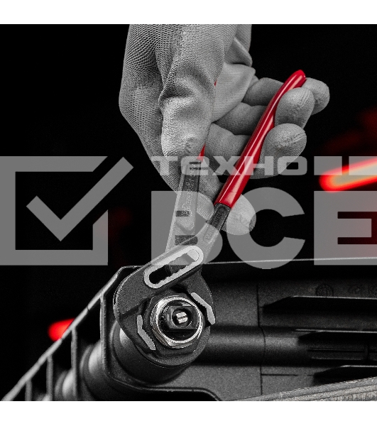 Переставные клещи Matrix 180 мм, хром-ванадий, обливные рукоятки