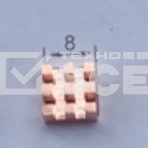 Медный радиатор 8х8х3 мм с термоскотчем 3M 9448A, фото3