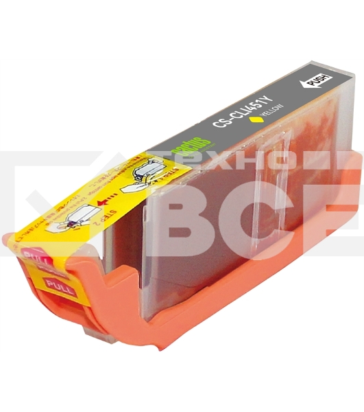 Картридж струйный Cactus CS-CLI451Y желтый (10.2 мл) для Canon MG 6340/5440/IP7240