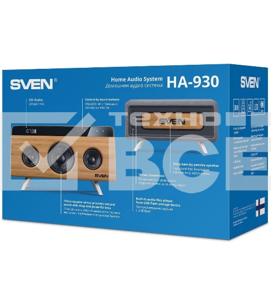 Портативная колонка Sven АС HA-930,30Вт, дерево