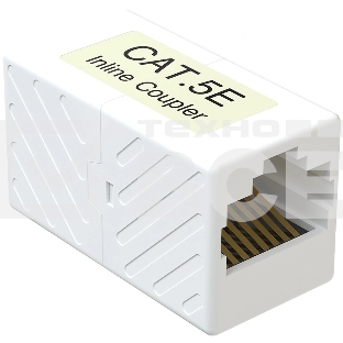 Адаптер Sysmatrix CC RJ45.5EU.WH проходн.RJ45 кат.5E бел.