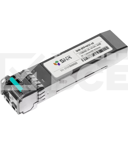 Модуль SNR SFP+ WDM, дальность до 40км (16dB), 1330нм