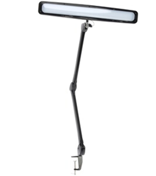 Лампа настольная бестеневая Rexant 31-0411, струбцина, 'ECO light', 84 SMD LED, сенсорный диммер, черная