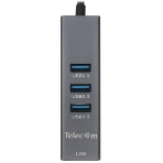 Переходник Telecom USB 3.0 - RJ-45 1000Mbps +3 USB3.0, Aluminum Shell, 0.2м TA311U, фото12