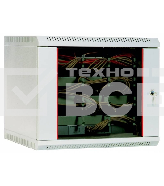 Шкаф телеком. настен, 9U, 600x650 дверь стекло (ШРН-9.650) (1 коробка)